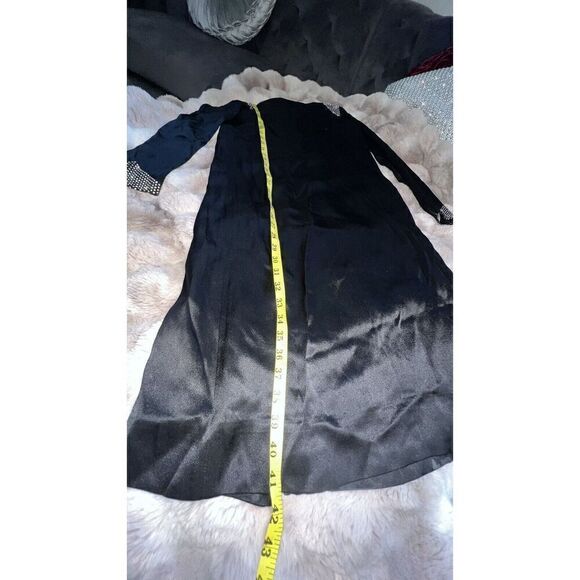 Vintage Albert Nipon Black With Swarovski Crystals Silk Blend Dress  Size 2, USA - Picture 9 of 16